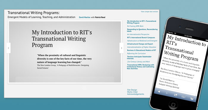 Transnational Writing Programs